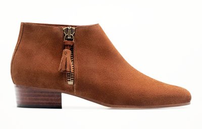 Botín con cremallera de Massimo Dutti